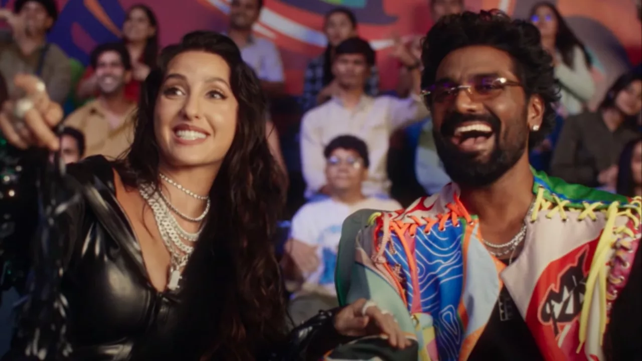 Nora Fatehi and Remo D'Souza in Hip Hop India