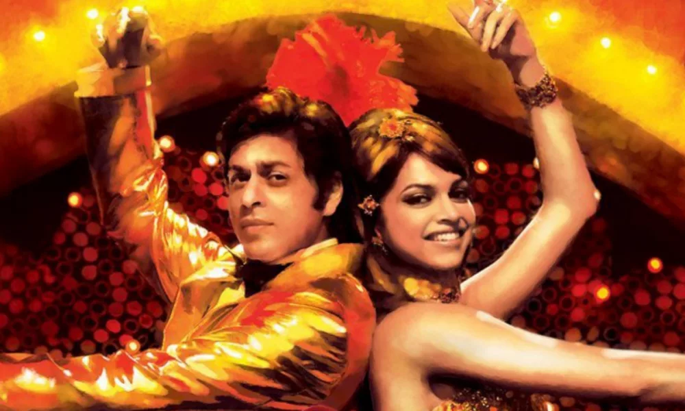 Shah Rukh Khan and Deepika Padukone in a poster from Om Shanti Om